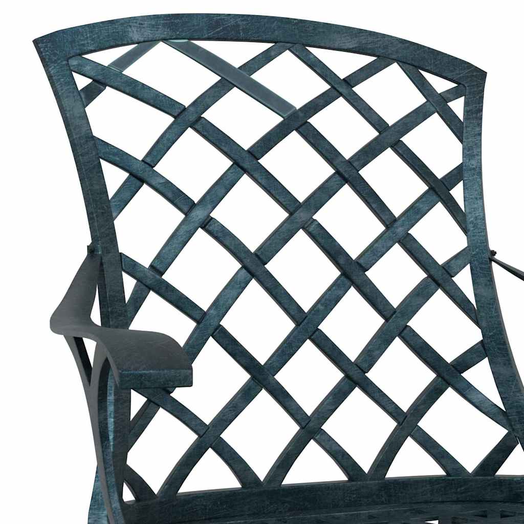 Garden Chair Green 61 x 60.5 x 93cm Aluminium